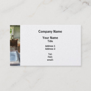 Ein Raum-Schulhaus mit Buch Visitenkarte