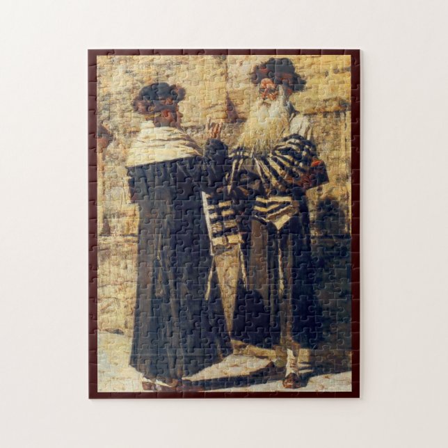 Ein Rebbe beim Kotel durch Vereshchagin - circa Puzzle (Vertikal)