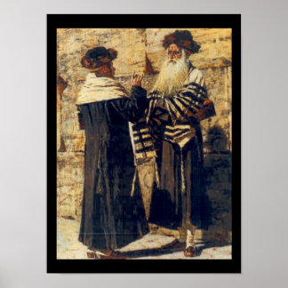 Ein Rebbe im Kotel von Vereshchagin - Circa 1880er Poster