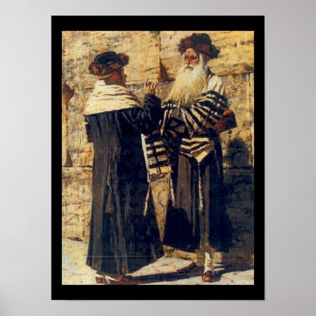 Ein Rebbe im Kotel von Vereshchagin - Circa 1880er Poster (Vorne)
