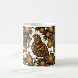 Ein Rebhuhn in einem Birnbaum Kaffeetasse
