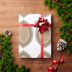 Ein rechteckiger Teppich mit einem komplizierten g Geschenkpapier