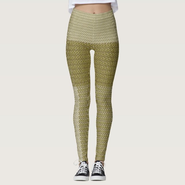 Ein rechteckiger Teppich mit kompliziertem geometr Leggings (Vorderseite)