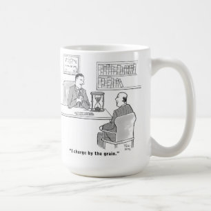 Ein Rechtsanwalt, der seine Gebühren erheben kann Tasse