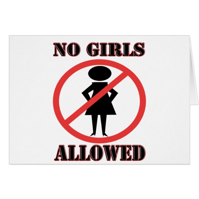 Ein Red Prohibition Sign mit einer Frau Inside. (Vorderseite (Horizontal))