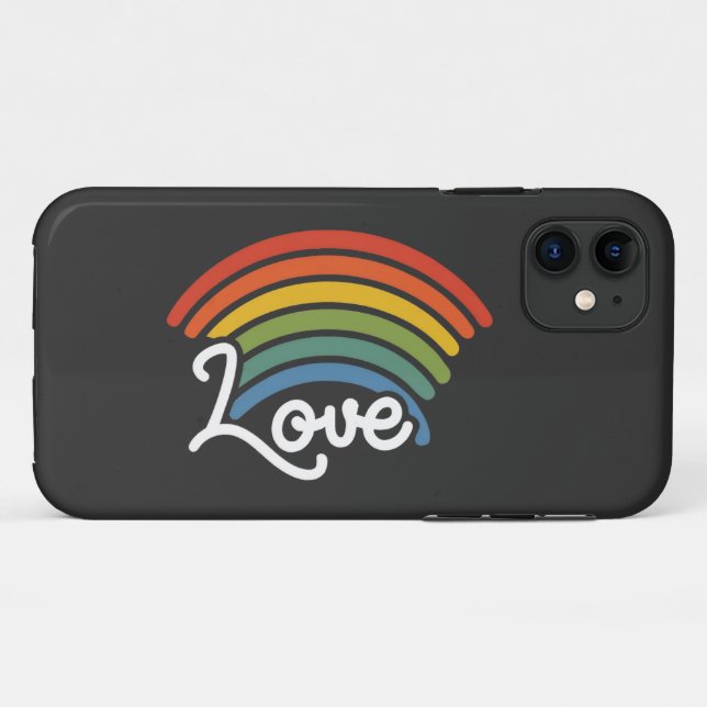 Ein Regenbogen der Liebe Case-Mate iPhone Hülle (Rückseite (Horizontal))