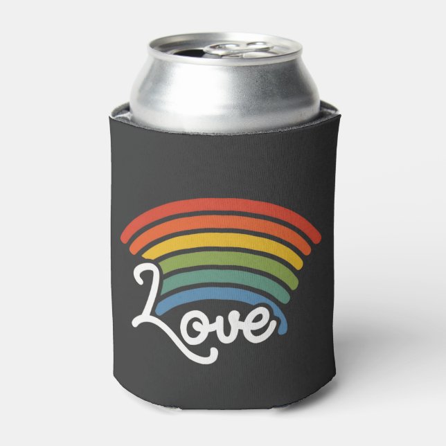 Ein Regenbogen der Liebe Dosenkühler (Kanne Vorderseite)