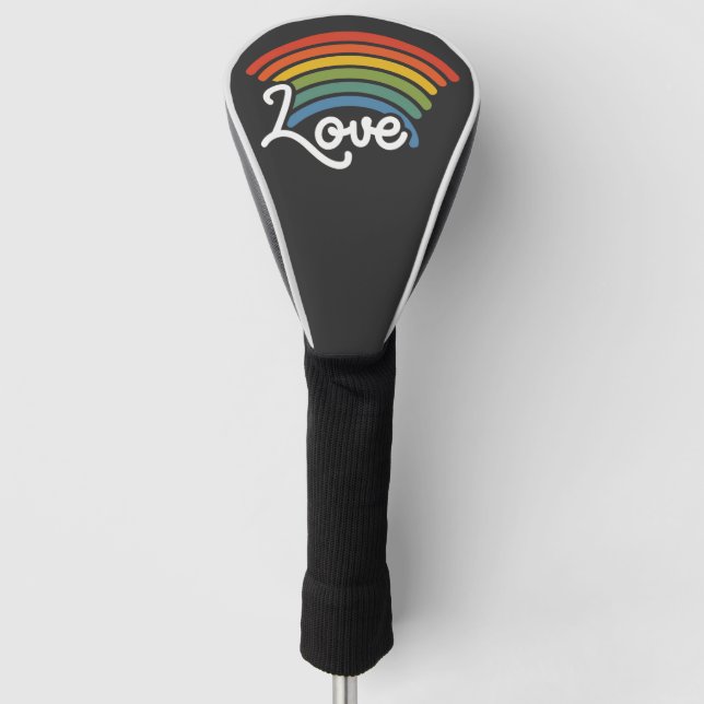 Ein Regenbogen der Liebe Golf Headcover (Vorderseite)