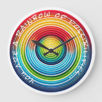 ... Ein Regenbogen der Möglichkeiten Wall Uhr