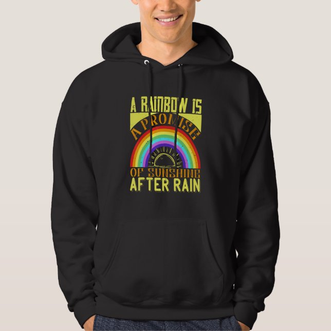 Ein Regenbogen ist ein Versprechen des Sonnenschei Hoodie (Vorderseite)