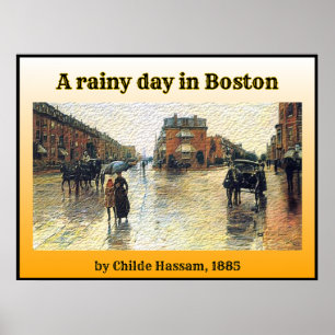 Ein Regentag in Boston Poster