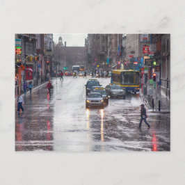 Ein Regentag in Dublin Postkarte