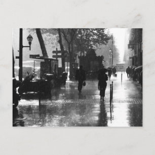Ein regnerischer Tag in Paris Postkarte