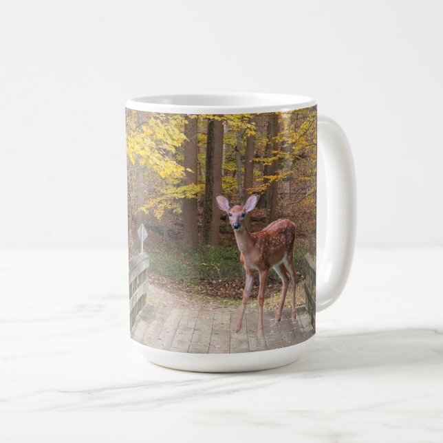 Ein Reh im Park Kaffeetasse (VorderseiteRechts)