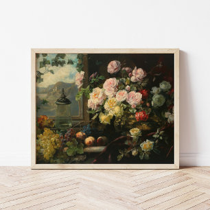 Ein reiches Blumenbouquet   Franz Xaver Birkinger Poster