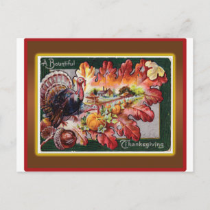 Ein reichlicher Erntedank Feiertagspostkarte