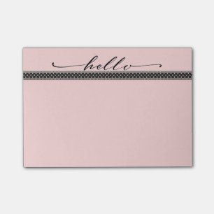 Ein reizende hallo-Post-Itanmerkungen Post-it Klebezettel