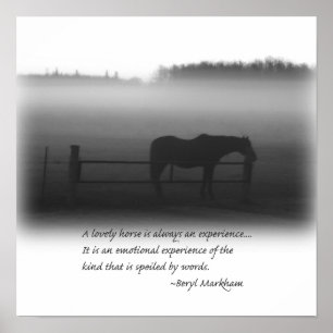 Ein reizendes Pferdeplakat Poster