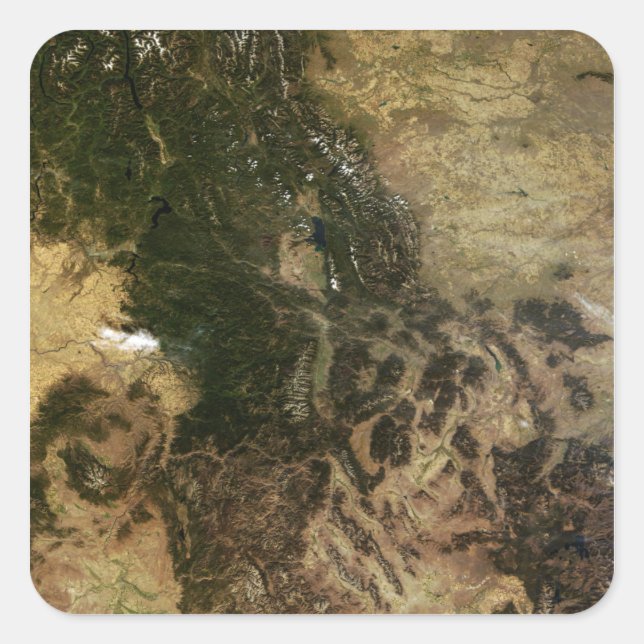 Ein relativ klarer Tag Quadratischer Aufkleber (Vorderseite)