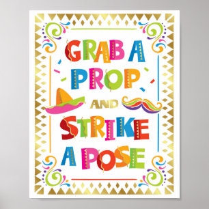 EIN REQUISIT ERGREIFEN UND EINE POSE EINNEHMEN Par Poster