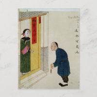 Ein respektierter Mann, der nach Münzen starrt