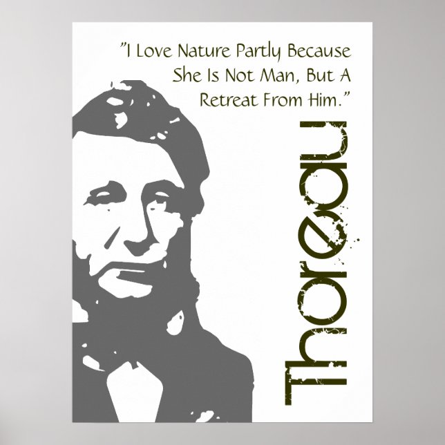 Ein Retreat aus Man Thoreau Poster (Vorne)