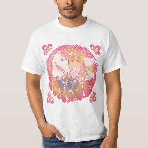 Ein Retro-Einhorn- und Feen-T-Shirt T-Shirt