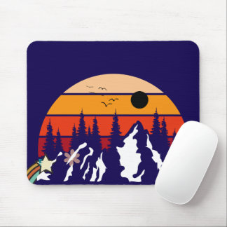 Ein Retro-Erlebnisberg Mouse Pad Mousepad