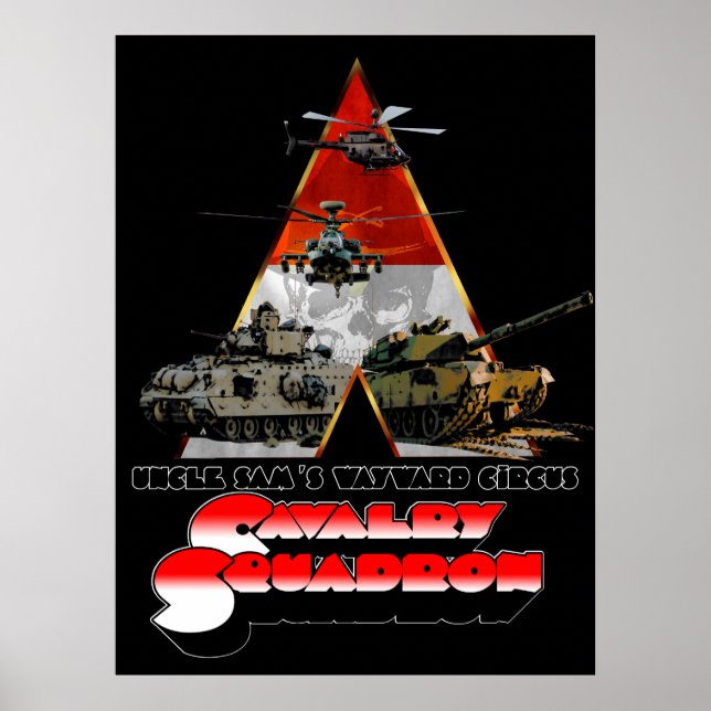Ein Retro-Film-Poster mit Cav Squadron Poster (Vorne)