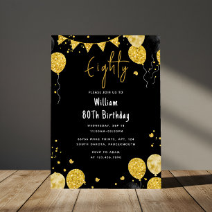 Ein Retro Spaß Erwachsenen Humor Happy Chic 80. Ge Einladung