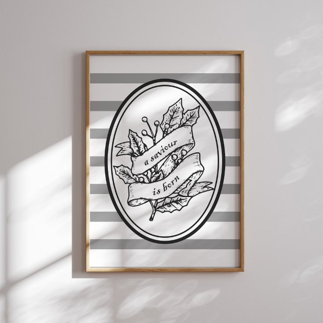 Ein Retter ist Geborene Christliche Weihnachtsmaue Poster (Von Creator hochgeladen)