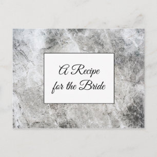 Ein Rezept für die Bride Wedding Recipe Karte