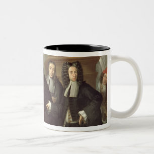 Ein Richter und drei Anwälte, venezianische Schul Zweifarbige Tasse
