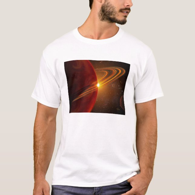 Ein riesiger Planet, der den sonnenähnlichen Stern T-Shirt (Vorderseite)