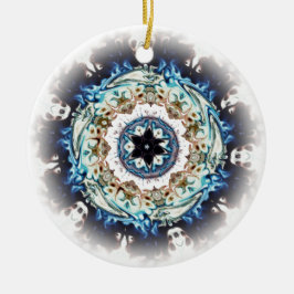 Ein Ring aus Feuer (farbiges Muster) Keramik Ornament