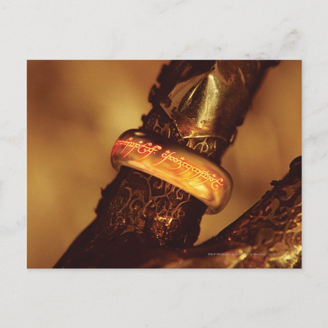 EIN RING, UM SIE ALLE ZU REGELN™ POSTKARTE (Vorderseite)