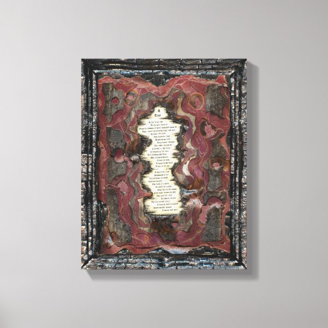 Ein Riss Leinwanddruck (Vorderseite)