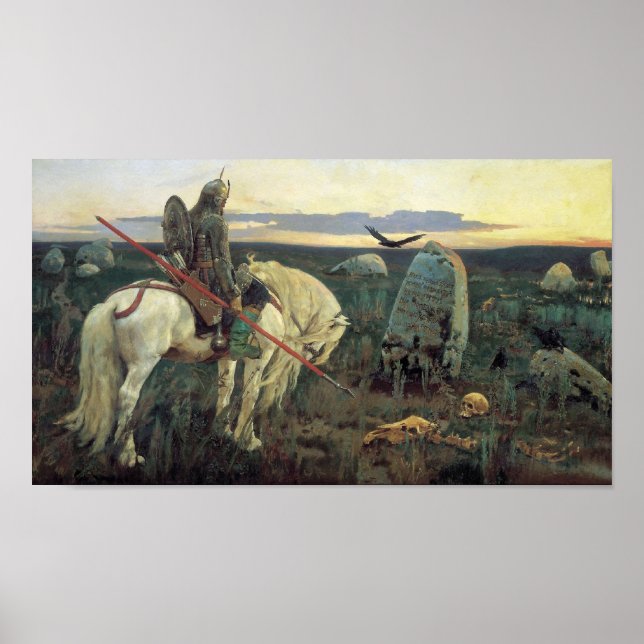 Ein Ritter an der Kreuzung Poster (Vorne)