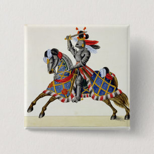Ein Ritter an einem Turnier, Platte von 'einer Button
