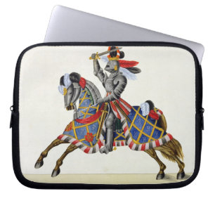 Ein Ritter an einem Turnier, Platte von 'einer Laptopschutzhülle