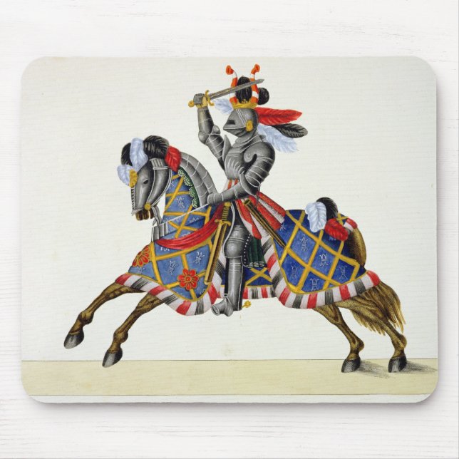 Ein Ritter an einem Turnier, Platte von 'einer Mousepad (Vorne)