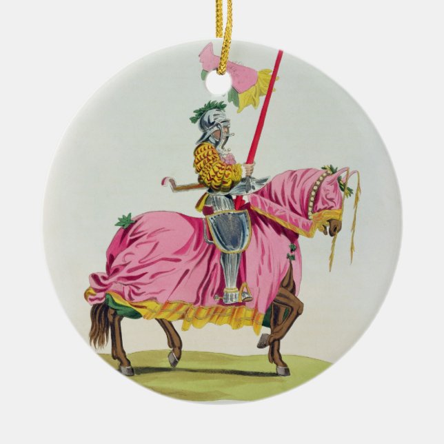 Ein Ritter bewaffnete für die Bindung, 1512, Keramik Ornament (Vorne)