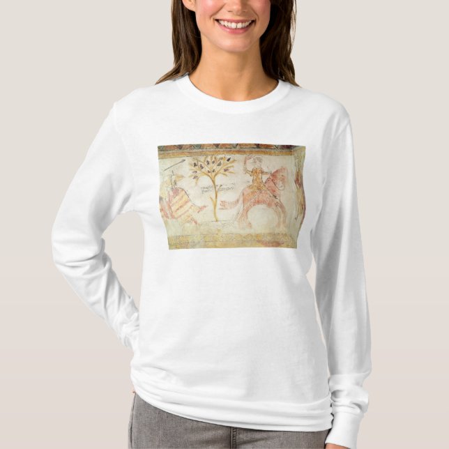 Ein Ritter, der eine lodernde Fackel trägt T-Shirt (Vorderseite)