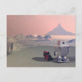 Ein Roboter und sein Hund 2 Postkarte