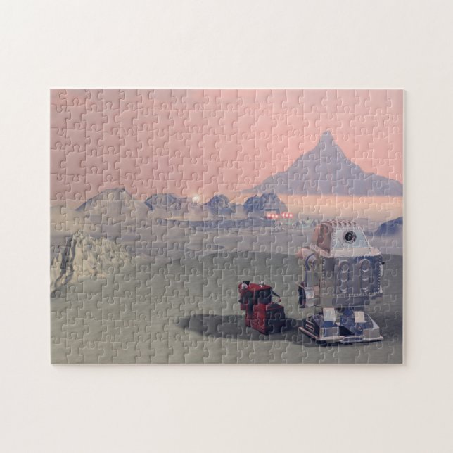 Ein Roboter und sein Hund 2 Puzzle (Horizontal)