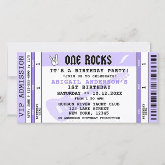 EIN ROCKKONZERT-TICKET FÜR DEN 1. GEBURTSTAG