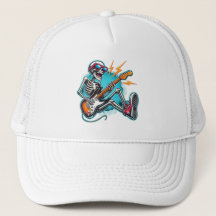 Ein Rockstar-Skelett