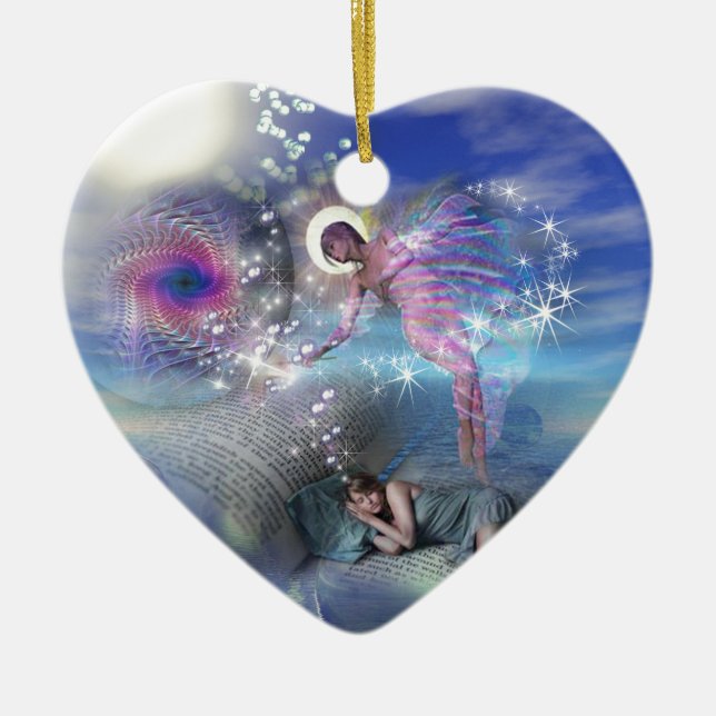 Ein Roman kann ein Portal in parallele Realitäten  Keramikornament (Vorne)