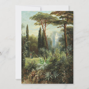 Ein romantischer Burgpark   Franz Xaver Birkinger