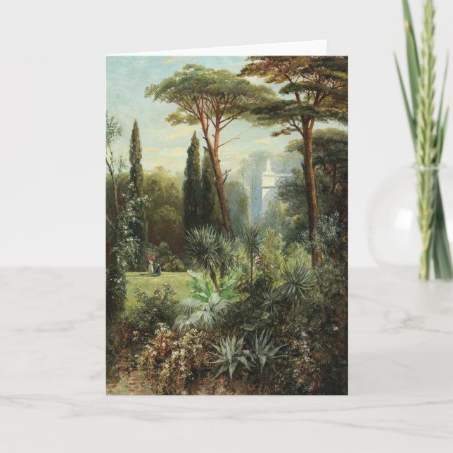 Ein romantischer Burgpark | Franz Xaver Birkinger Karte (Vorderseite)